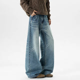 Elevated Retro Straight Fit Denim Jeans