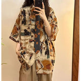 Retro Floral Hong Kong Style Shirt