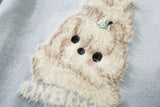 Cozy Streetwear Puppy Dog Knit Sweater