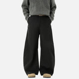 Vintage Pleated Loose Fit Cut Casual Pants