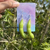Vibrant Green Soybean Pendant Earring