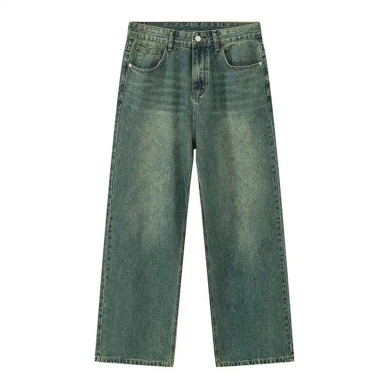 Wide Leg Vintage Straight Jeans