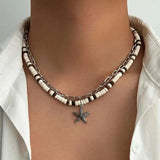 Creative Trendy Coconut Husk Starfish Necklace