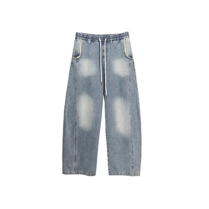 Blue Jazz Frayed Denim Long Jeans