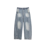 Blue Jazz Frayed Denim Long Jeans