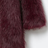 Warm Thick Faux Fur Casaul Woven Coat