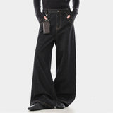 American Style Embroidery Flared Wide Leg Jeans