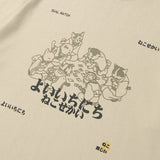 Cats Poker Graphic Print T-shirt