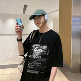 Streetwear Oversized Gothic Graphic T-Shirt