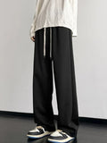 Casual Solid Color Baggy Fleece Sweatpants