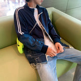 Luxury Striped Tassel Casual Denim Jacket