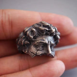 Adjustable Retro Gothic Copper Ring