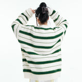 Stripped Loose Knitted Sweater