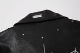 Y2K Spider Web Motorcycle Jacket