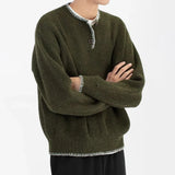 Long-lasting Men Retro Loose Collar Sweater