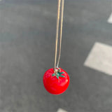 Sweet Tomato Pendant Necklace