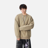 Winter Structured Crew Neck Sweatshirt