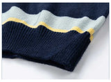Winter Cozy Hip Hop Striped Knit Sweater