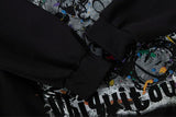 Stylish Graffiti Graphic Hip Hop Hoodie