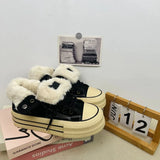 Warm Plush High Winter Lace Up Boots