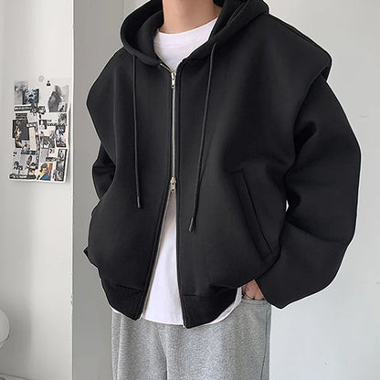 Oversized Front-Open Hoodie