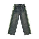 Retro Streetwear Striped Baggy Hip Hop Jeans