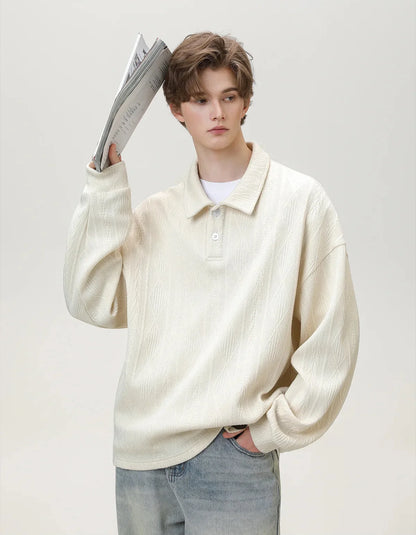Casual Ancient Money Lapel Collar Sweatshirt