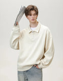Casual Ancient Money Lapel Collar Sweatshirt