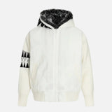Versatile High Street Quilted Hooded Fur Jacket