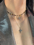 Edgy Star Pendant Titanium Steel Necklace