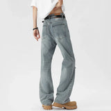 Oversized Energy  Broken Hole Slim Jeans