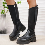 Modern Sleek Stiletto Knee-High Boots