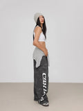 Gray Snowflake Hip Hop Dance Pants