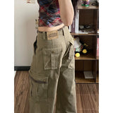 Retro American Loose Khaki Work Pants