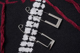 Premium Gothic Cartoon Knitted Fringe Sweater
