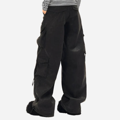 Baggy Loose Wide-leg Cargo Pants