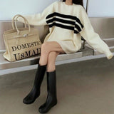 Striped Knitted Women's Sweater