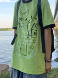 Y2K Korean Whimsical Kitty T-Shirt