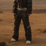 Wardrobe Staple Tide Punk Stacked Cargo Pants
