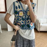 Floral Pattern Women's Cardigan