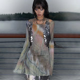 Trashy Y2K Tie Dye Mesh T-Shirt