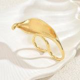 Artistic Gold Calla Lily Statement Ring