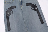 Rivet Vintage Punk Hip Hop Jeans