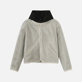 Patchwork High-Quality Hooded Zipper Jacket