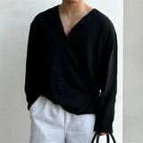 Irregular Texture Lightweight Spring Henley T-Shirt