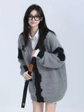 Vintage Butterfly Jacquard Knitted Cardigan