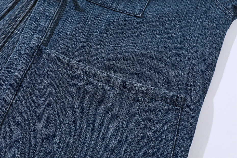 Relaxed Utility Wrap Denim Jacket