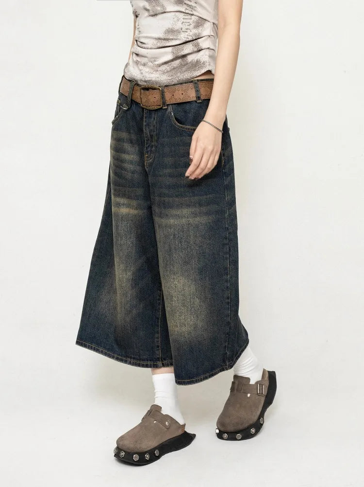 Y2K 2000s Blue Women's Punk Jorts