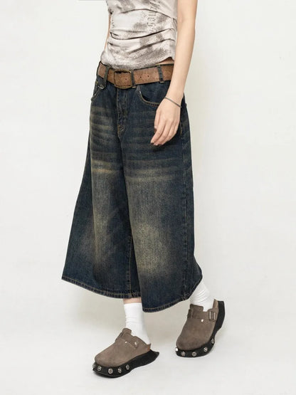 Y2K 2000s Blue Women's Punk Jorts
