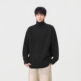 Cozy Cable Knit High Neck Turtleneck Sweater